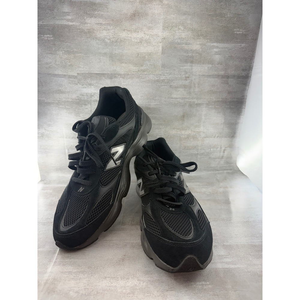 New Balance 9060 Triple Black Suede Mesh Sneakers U9060BBS Men Sz 13